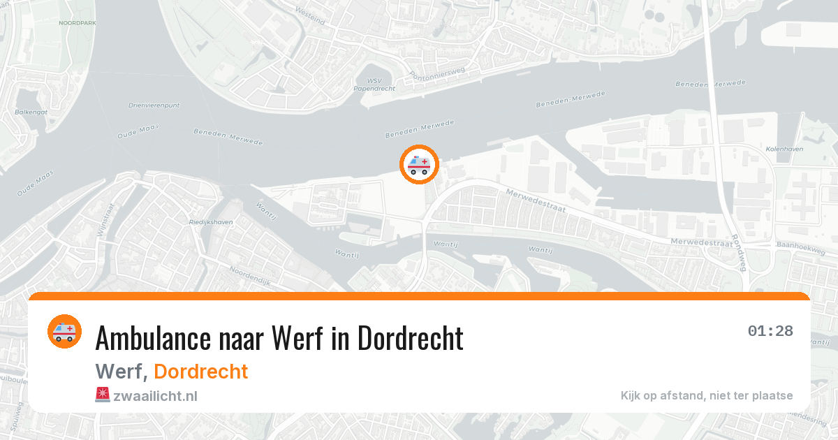 Ambulance naar Werf in Dordrecht — 4 jun 2026