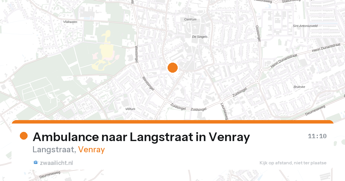 Ambulance naar Langstraat in Venray — 24 mrt 2026