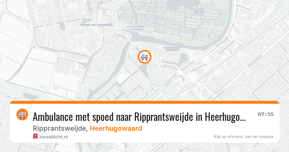 Ambulance met spoed naar Ripprantsweijde in Heerhugowaard — 1 jul 2026