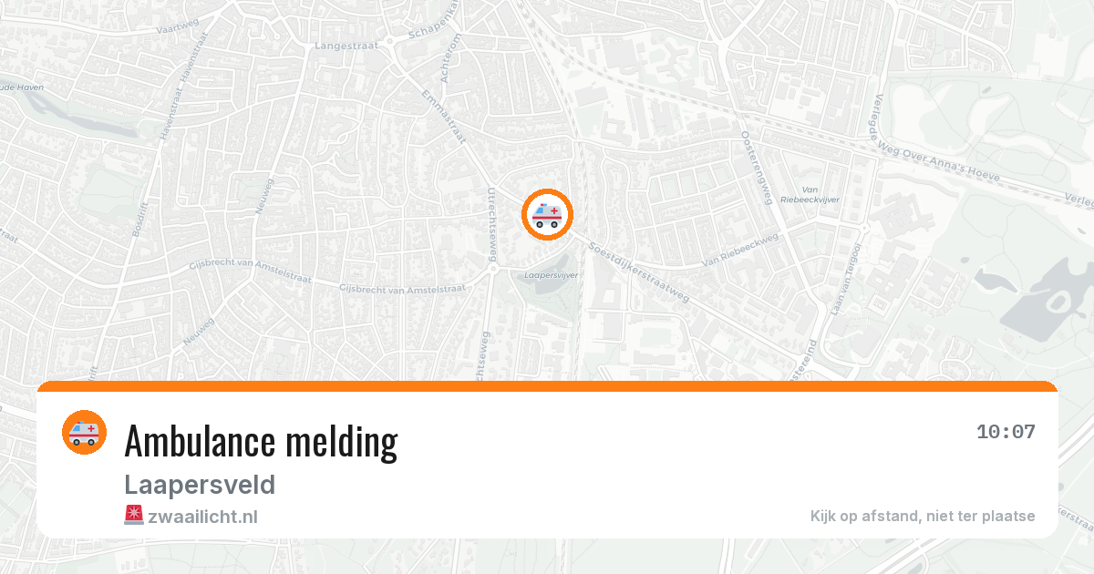 Ambulance melding — 10 apr 2026