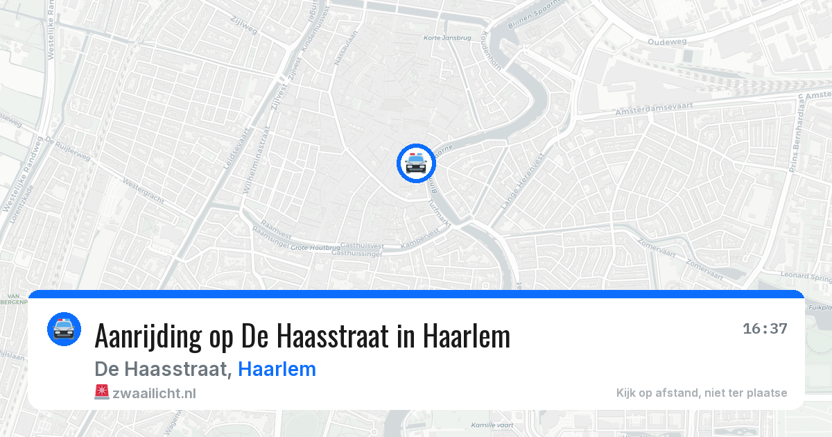 Aanrijding op De Haasstraat in Haarlem — 25 jun 2026