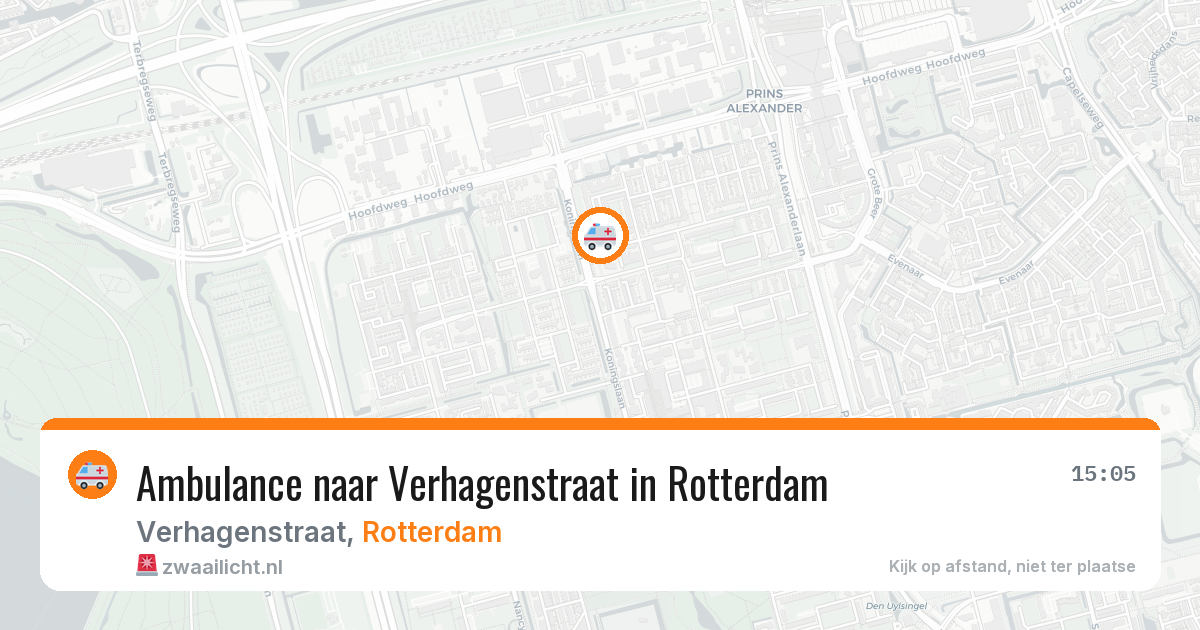 Ambulance naar Verhagenstraat in Rotterdam — 30 jun 2026