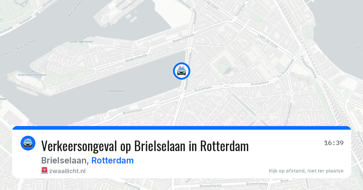 Verkeersongeval op Brielselaan in Rotterdam — 5 jul 2026