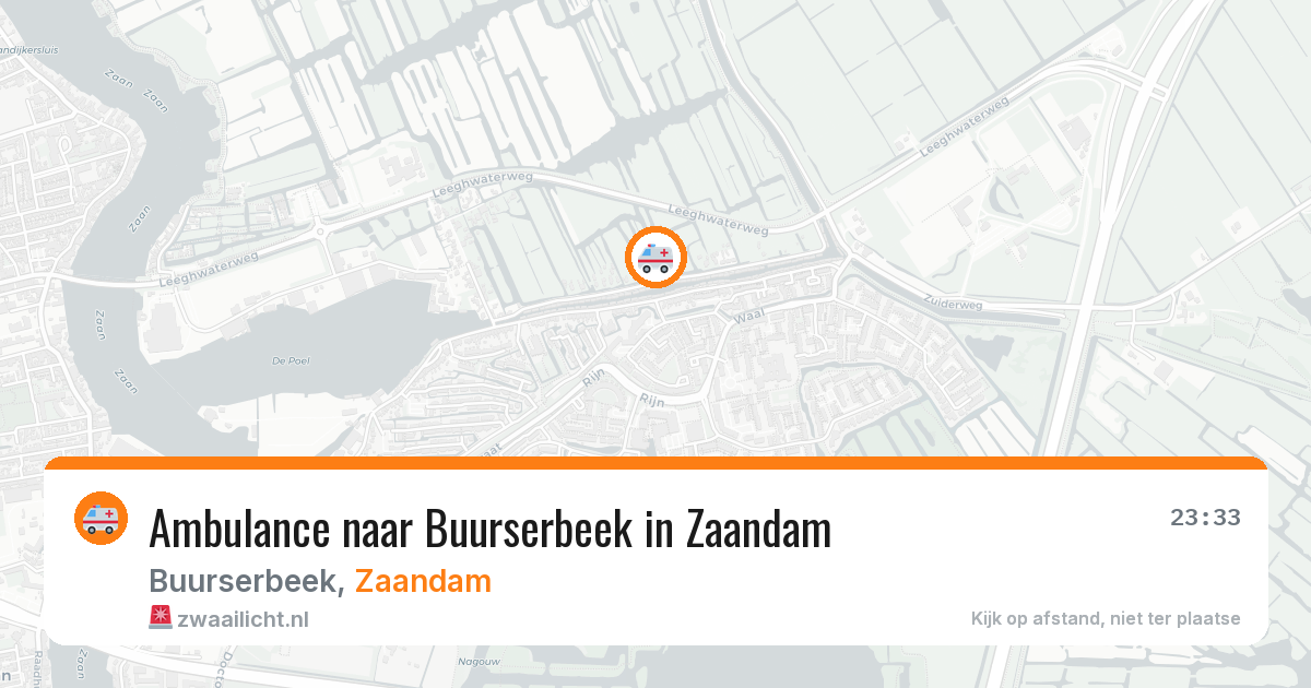 Ambulance naar Buurserbeek in Zaandam — 28 jan 2026