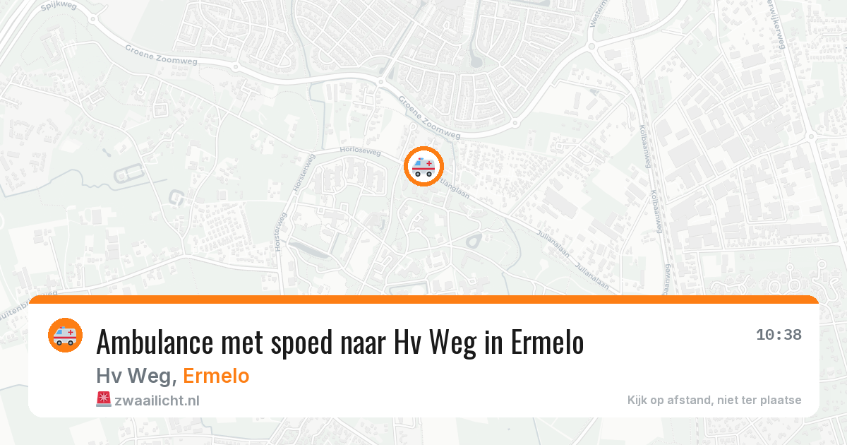 Ambulance met spoed naar Hv Weg in Ermelo — 28 jul 2026