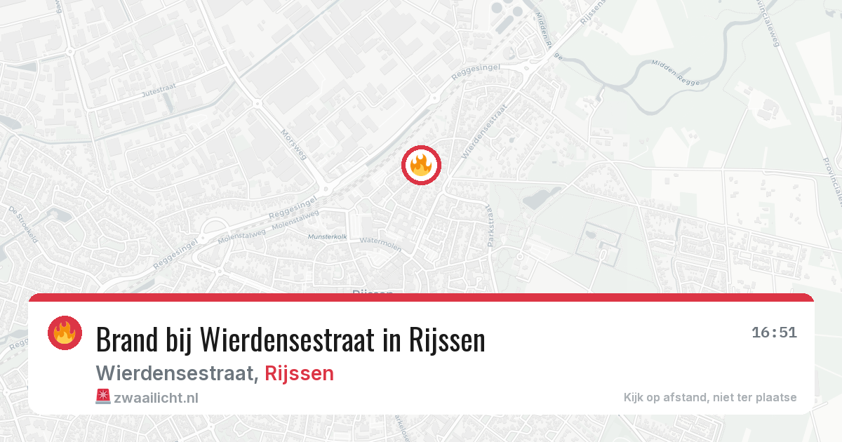 Brand bij Wierdensestraat in Rijssen — 13 jul 2026