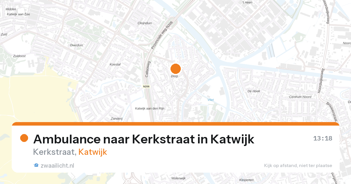 Ambulance naar Kerkstraat in Katwijk — 3 mrt 2026