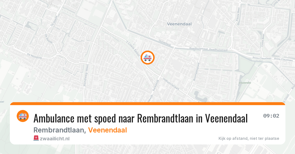 Ambulance met spoed naar Rembrandtlaan in Veenendaal — 4 mrt 2026