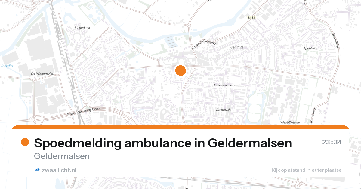 Spoedmelding ambulance in Geldermalsen — 31 jan 2026