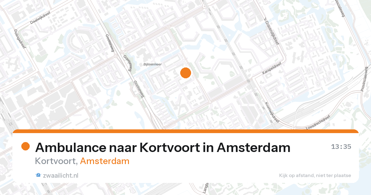 Ambulance naar Kortvoort in Amsterdam — 27 aug 2026