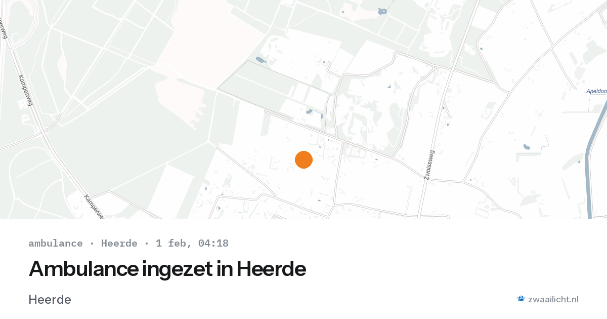 Ambulance ingezet in Heerde — 1 feb 2026