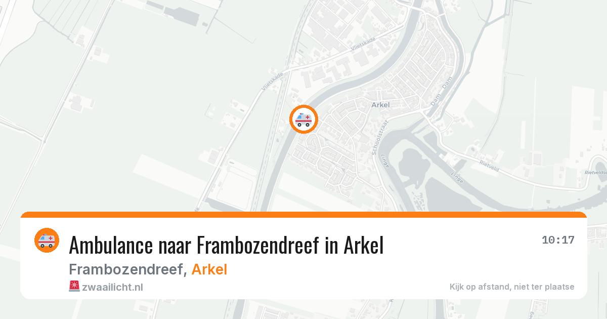 Ambulance naar Frambozendreef in Arkel — 7 jun 2026