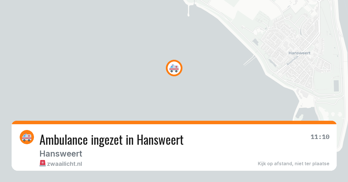 Ambulance ingezet in Hansweert — 12 aug 2026