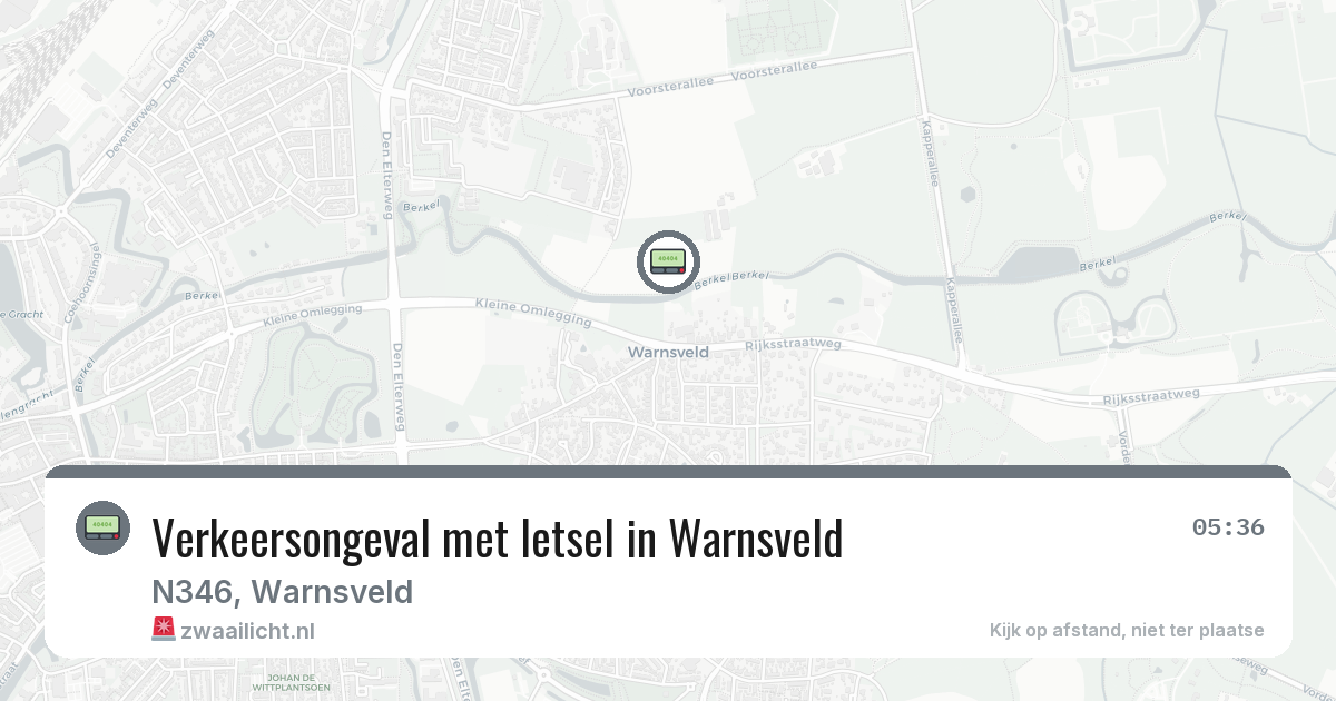 Verkeersongeval met letsel in Warnsveld — 12 mrt 2026