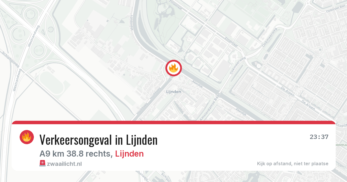 Verkeersongeval in Lijnden — 20 apr 2026