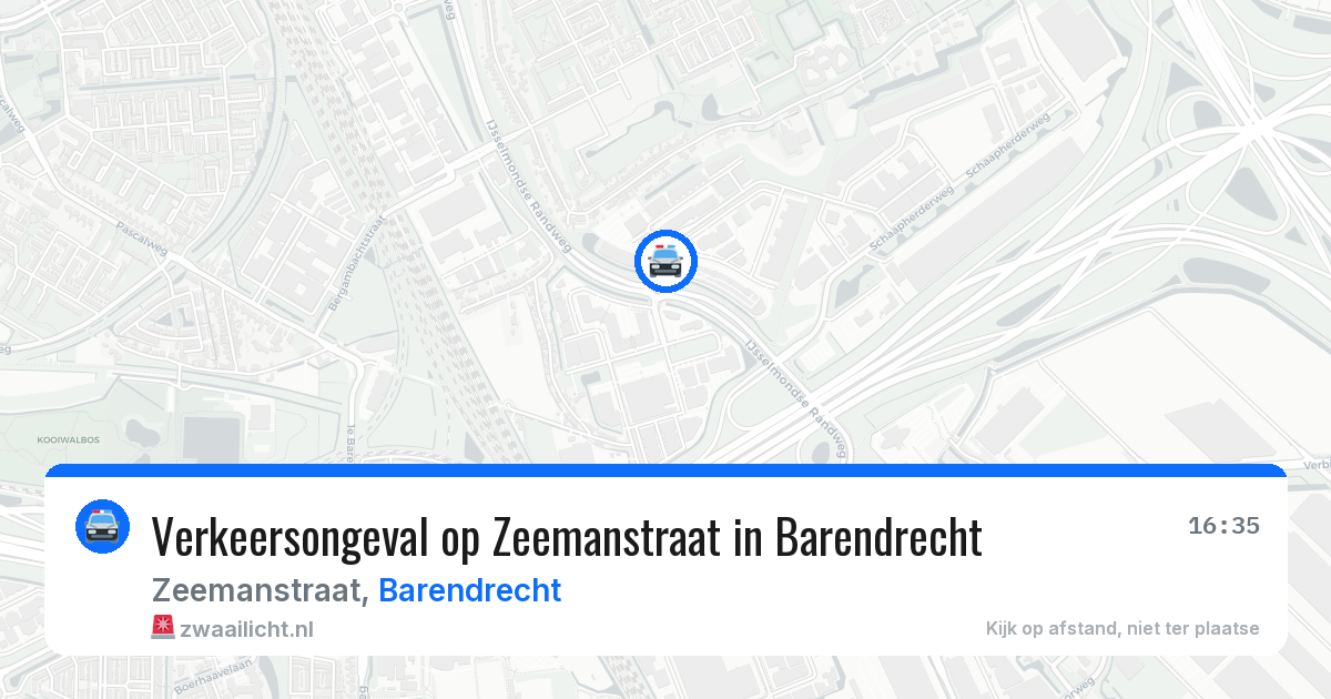 Verkeersongeval op Zeemanstraat in Barendrecht — 25 mei 2026