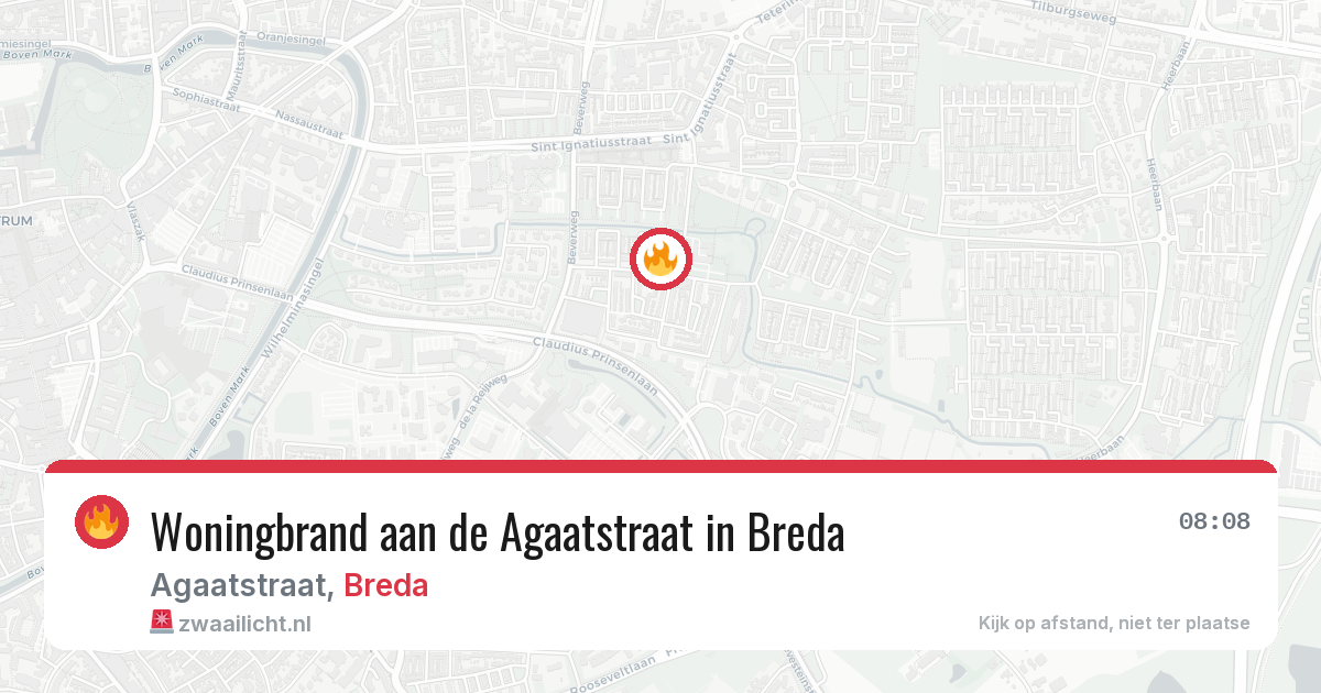 Woningbrand aan de Agaatstraat in Breda — 28 jun 2026