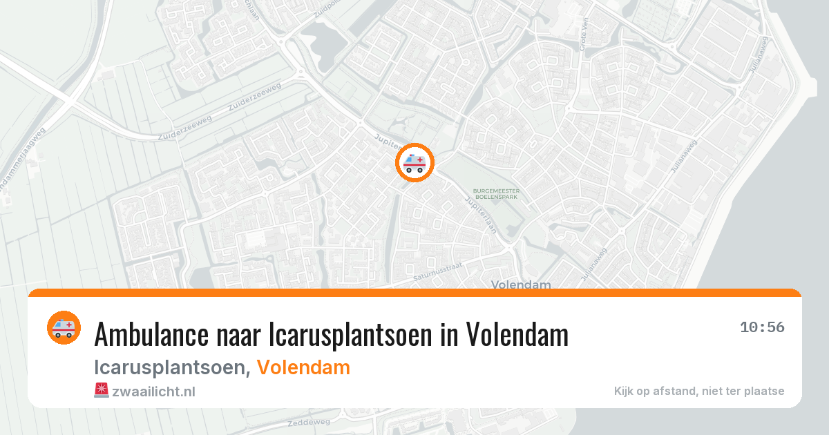 Ambulance naar Icarusplantsoen in Volendam — 9 feb 2026