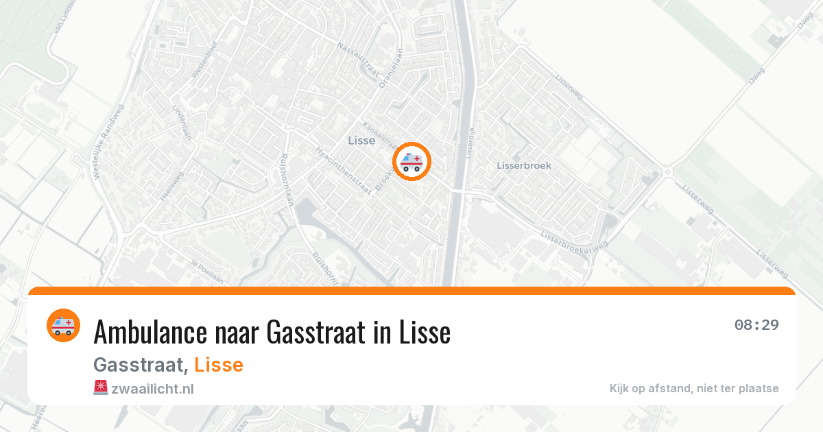 Ambulance naar Gasstraat in Lisse — 2 aug 2026
