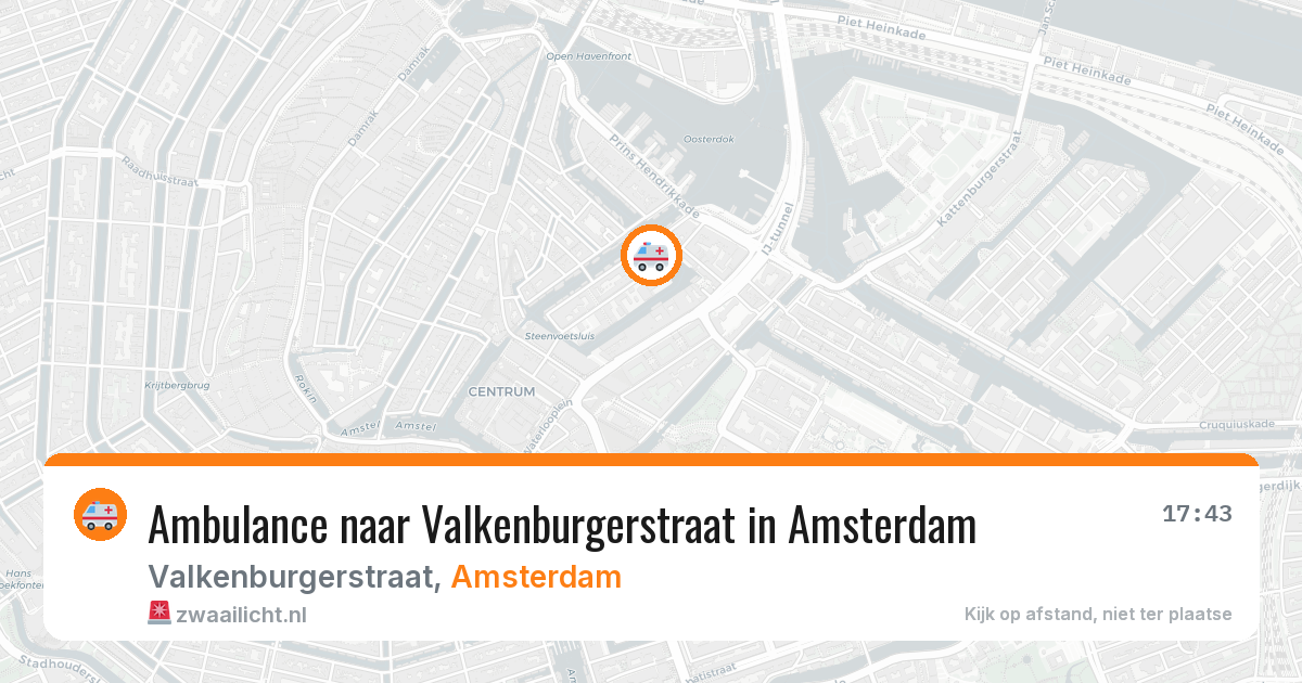 Ambulance naar Valkenburgerstraat in Amsterdam — 13 jun 2026