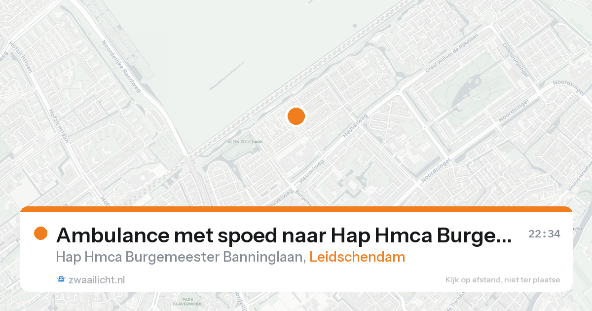 Ambulance met spoed naar Hap Hmca Burgemeester Banninglaan in Leidschendam — 31 jan 2026