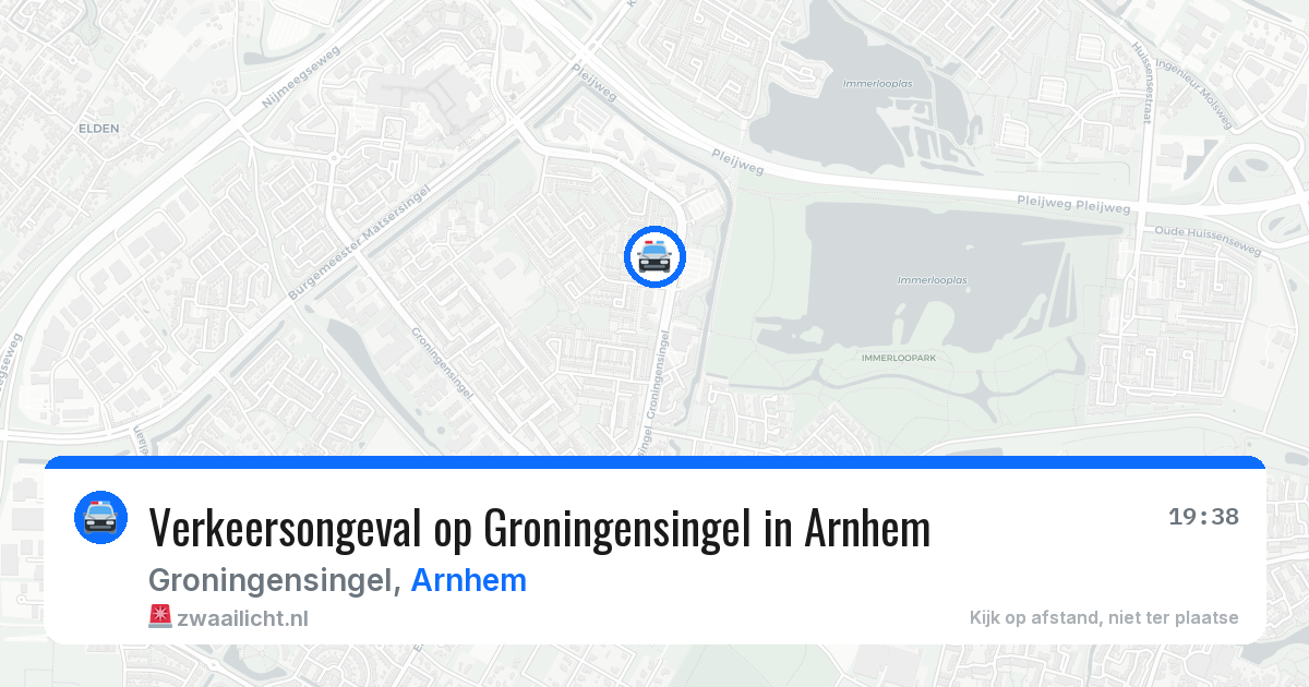 Verkeersongeval op Groningensingel in Arnhem — 13 aug 2026