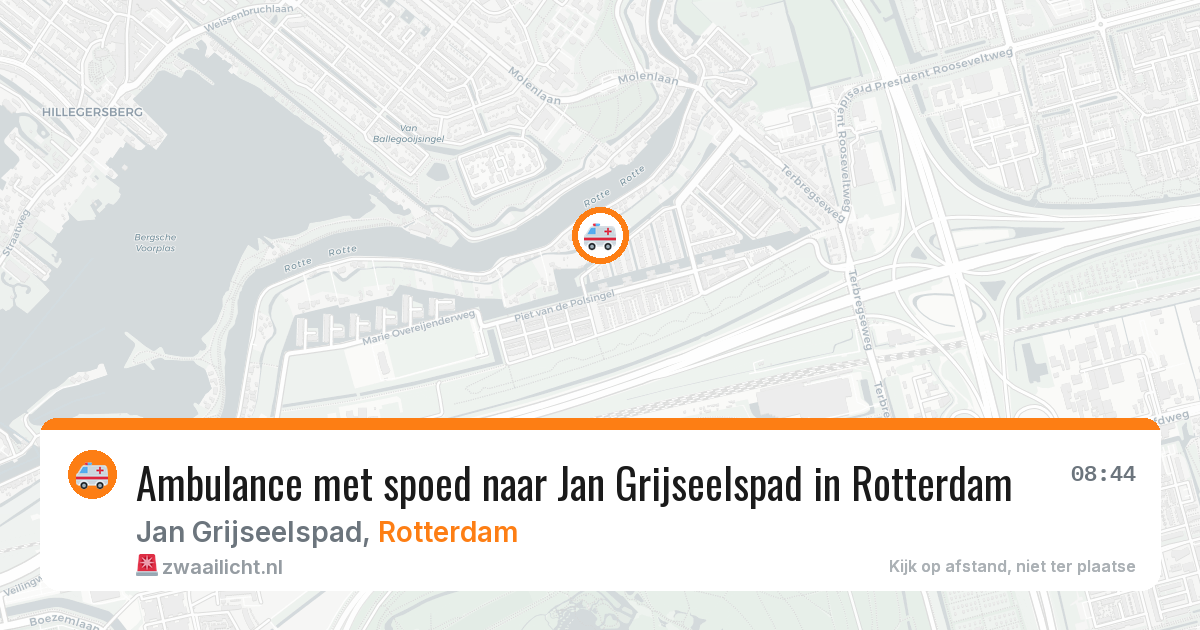 Ambulance met spoed naar Jan Grijseelspad in Rotterdam — 22 apr 2026