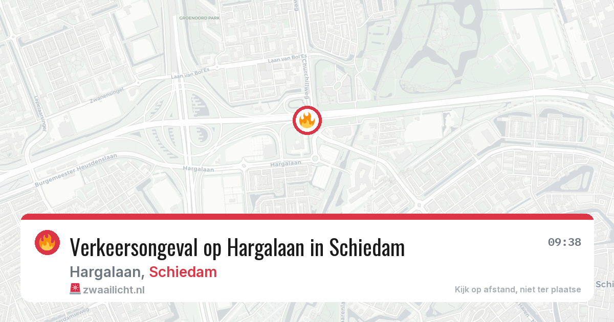 Verkeersongeval op Hargalaan in Schiedam — 18 jun 2026