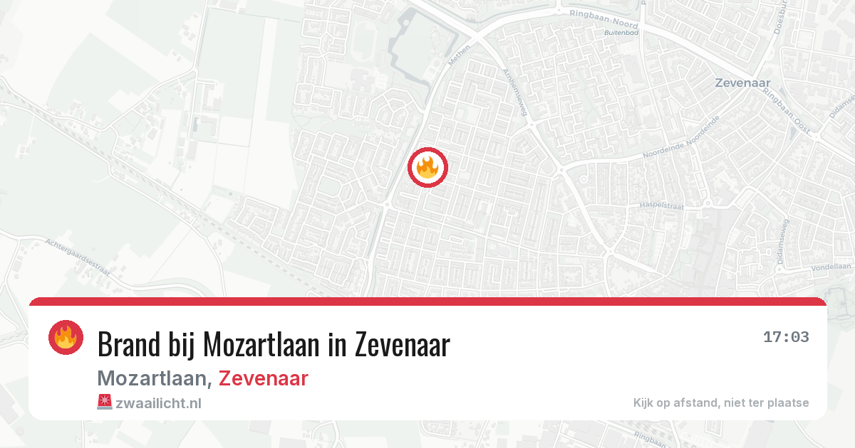 Brand bij Mozartlaan in Zevenaar — 2 aug 2026