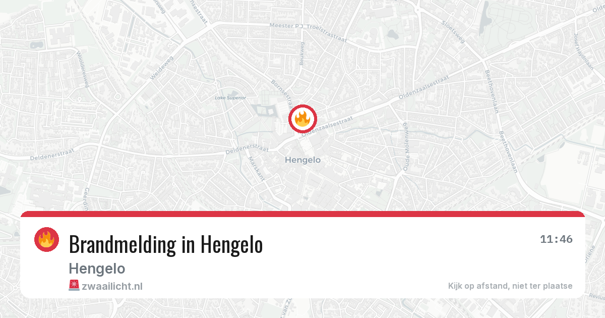 Brandmelding in Hengelo — 30 jun 2026