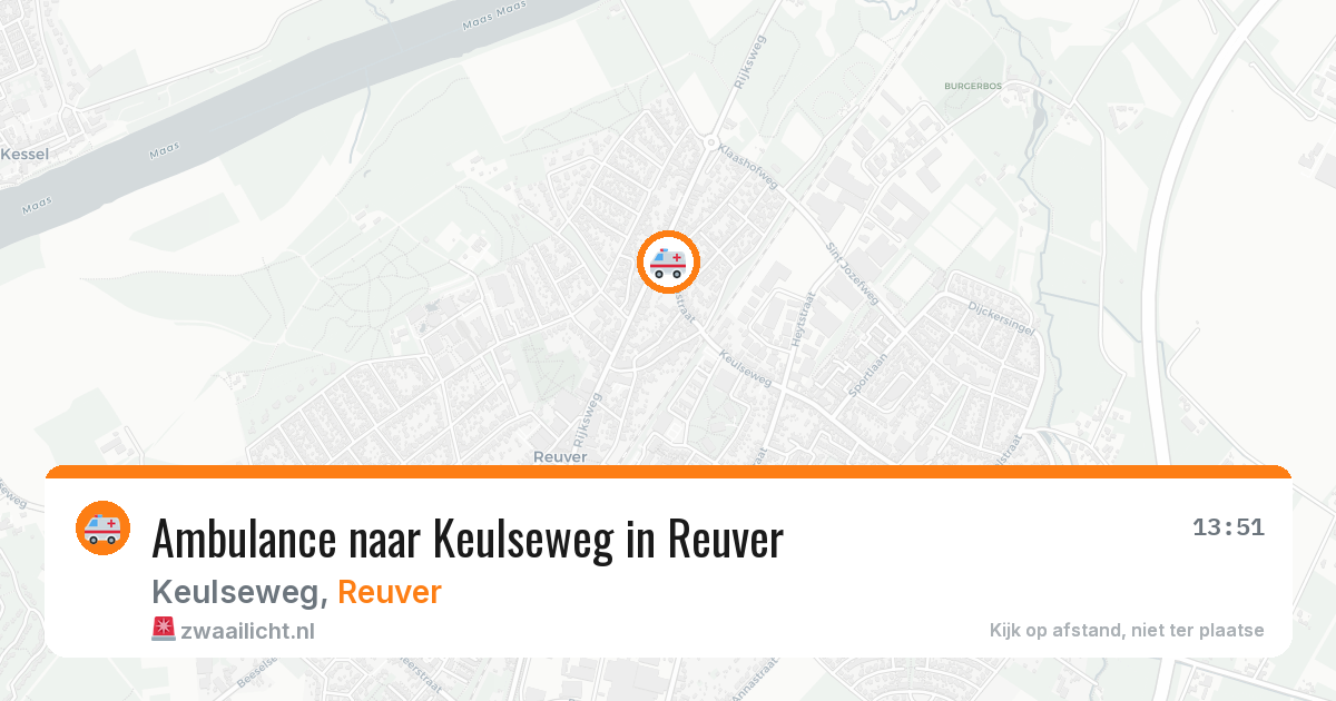 Ambulance naar Keulseweg in Reuver — 4 aug 2026