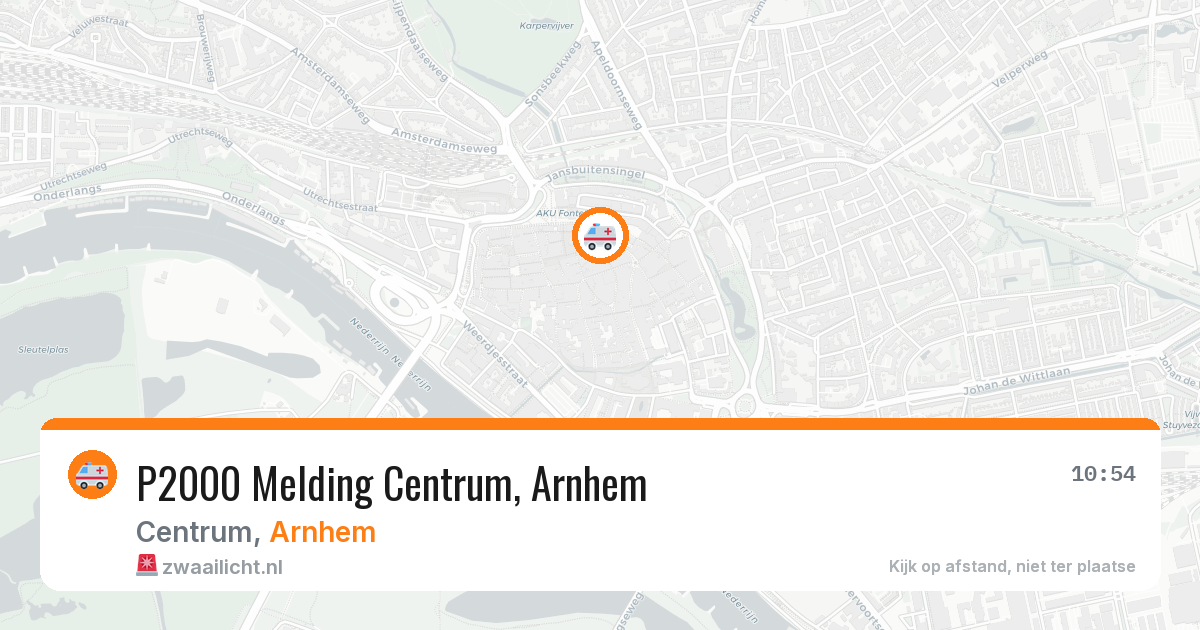 P2000 Melding Centrum, Arnhem — 5 aug 2026