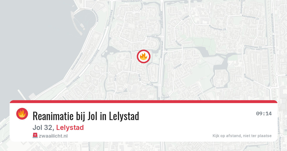 Reanimatie bij Jol in Lelystad — 16 apr 2026