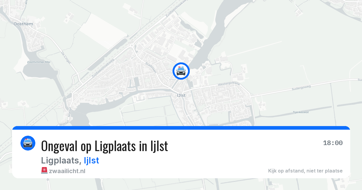Ongeval op Ligplaats in Ijlst — 24 jul 2026