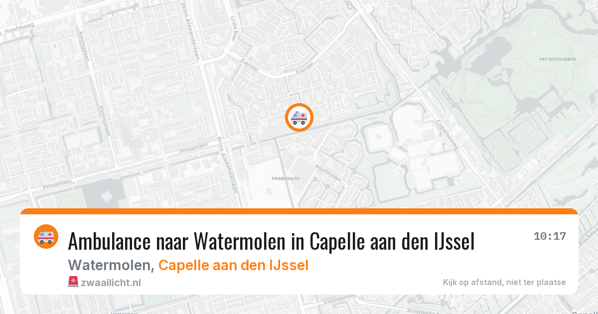Ambulance naar Watermolen in Capelle aan den IJssel — 11 aug 2026