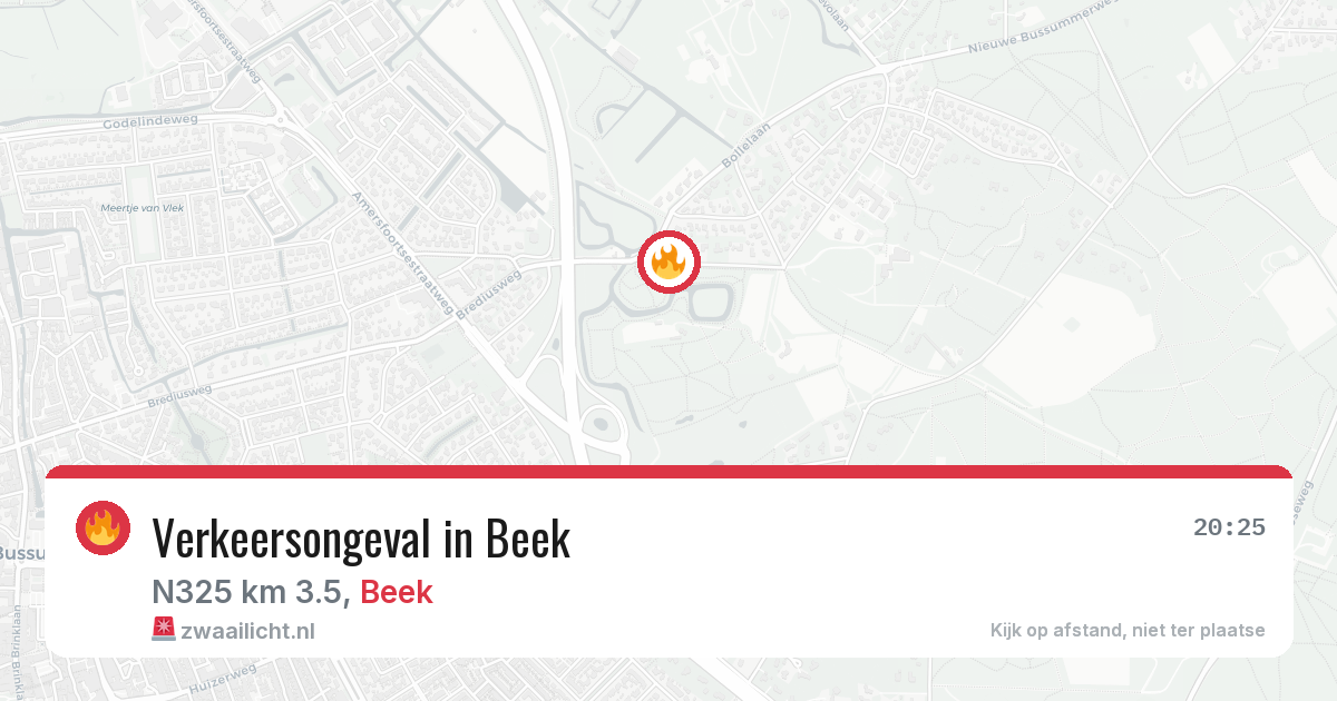 Verkeersongeval in Beek — 4 aug 2026