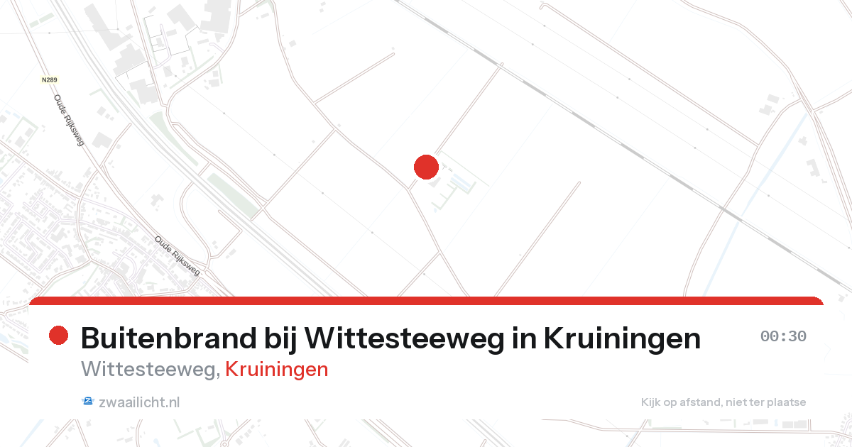 Buitenbrand bij Wittesteeweg in Kruiningen — 25 aug 2026