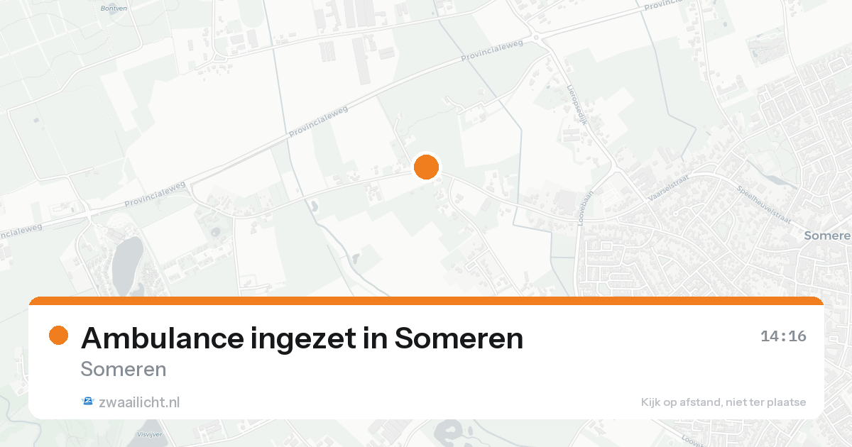 Ambulance ingezet in Someren — 5 jul 2026