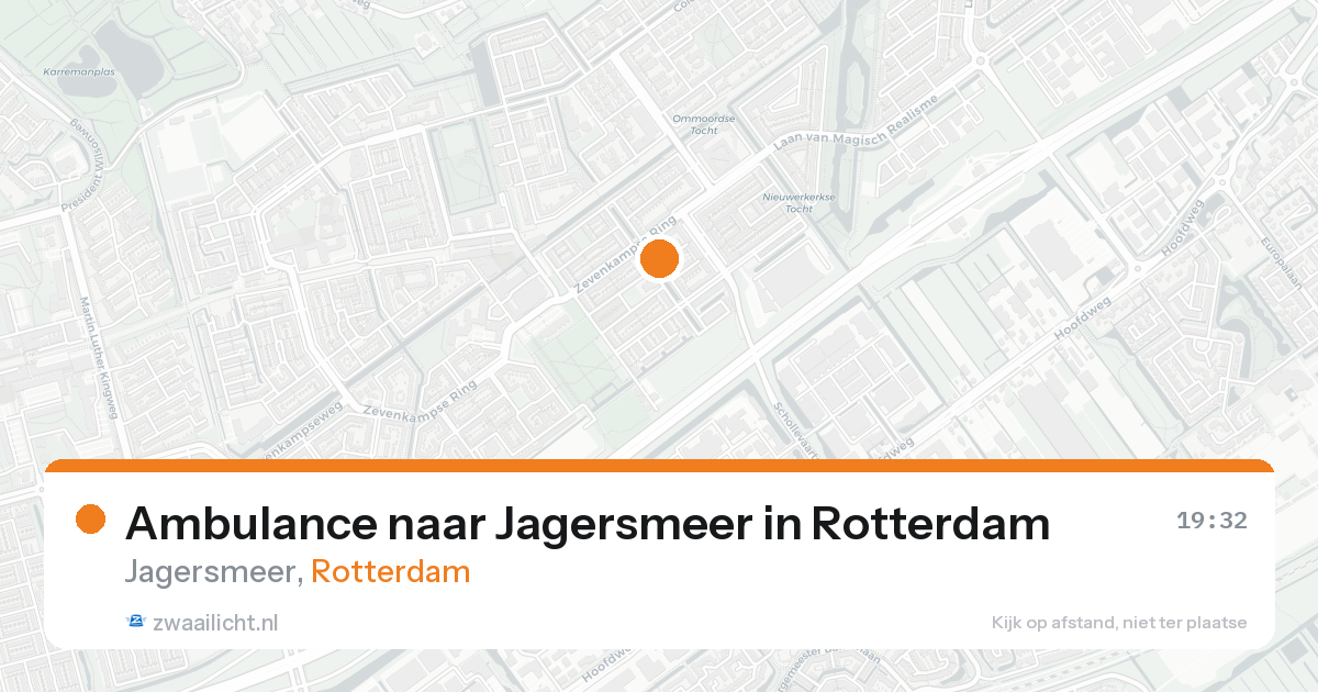 Ambulance naar Jagersmeer in Rotterdam — 25 aug 2026