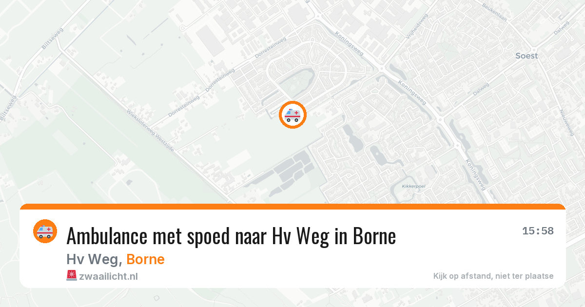 Ambulance met spoed naar Hv Weg in Borne — 3 apr 2026