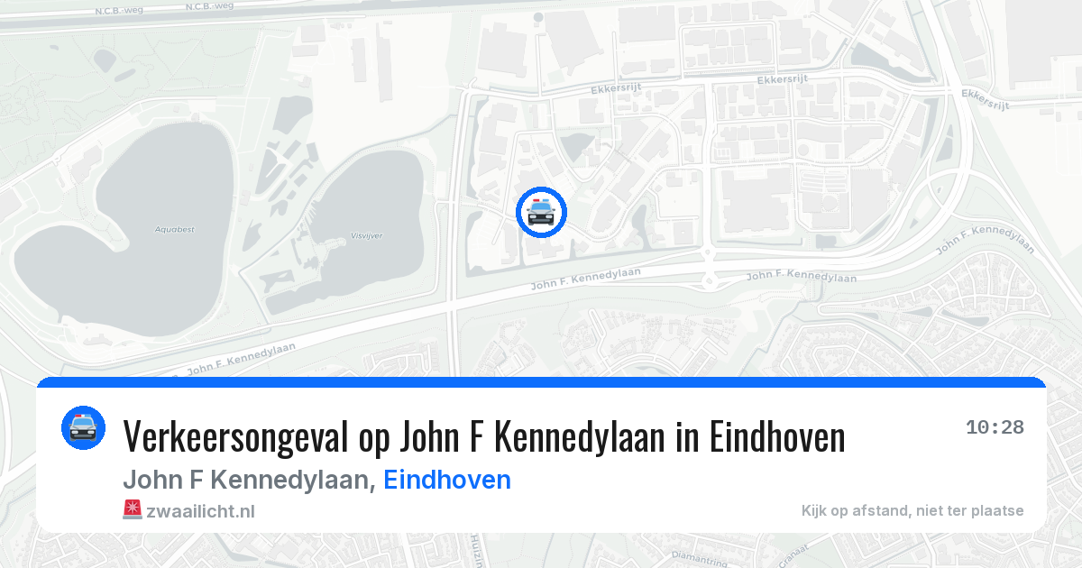 Verkeersongeval op John F Kennedylaan in Eindhoven — 11 jun 2026