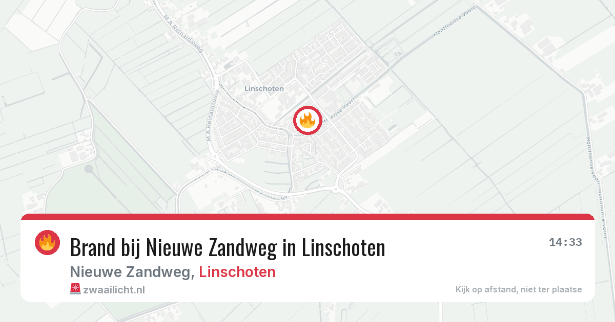 Brand bij Nieuwe Zandweg in Linschoten — 5 aug 2026