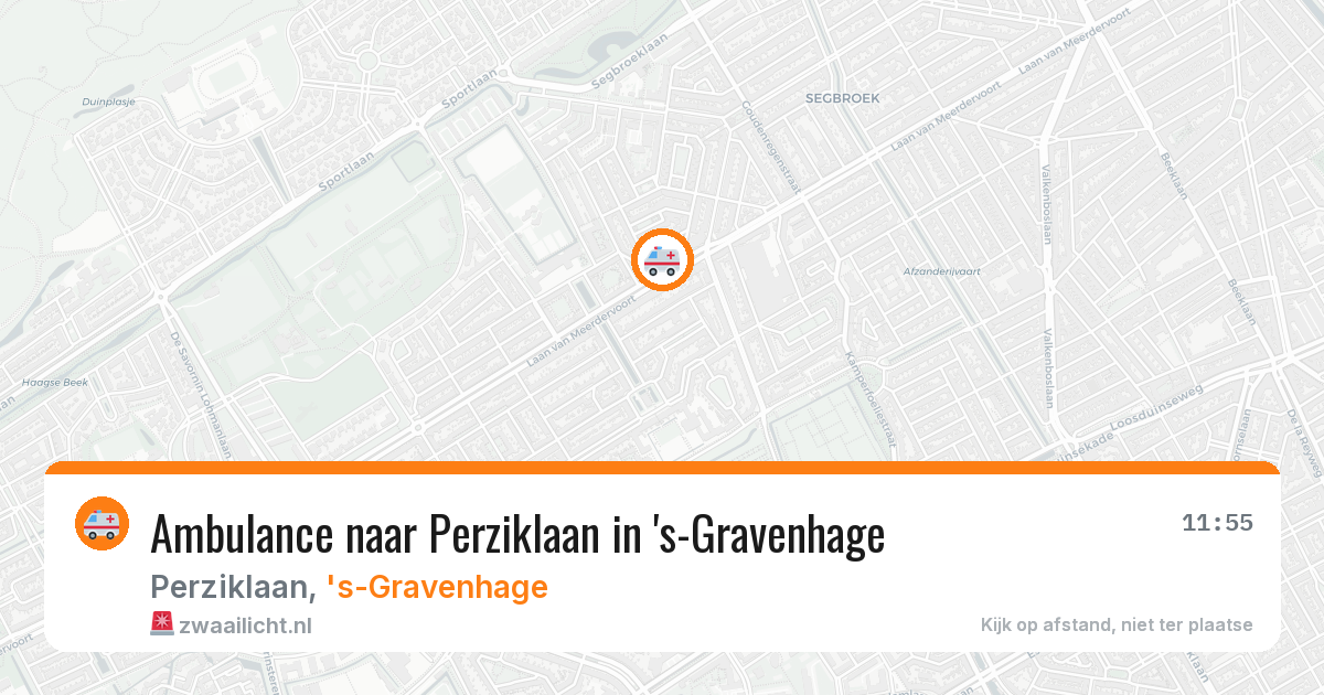 Ambulance naar Perziklaan in 's-Gravenhage — 29 jun 2026