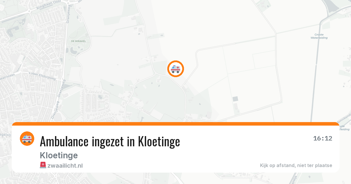 Ambulance ingezet in Kloetinge — 11 aug 2026