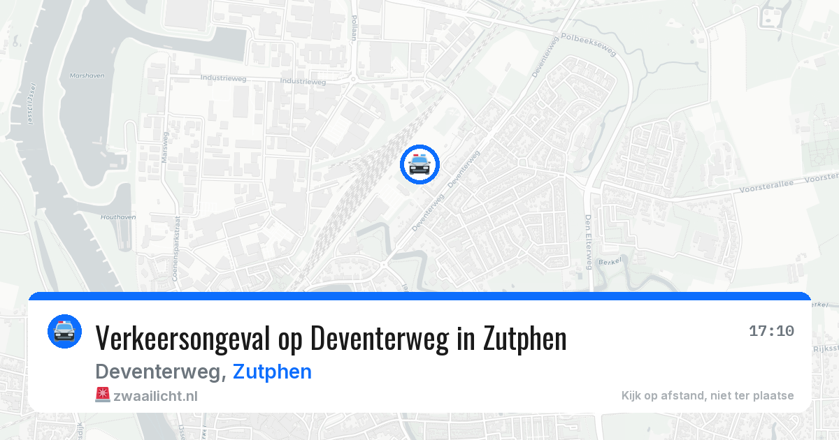 Verkeersongeval op Deventerweg in Zutphen — 6 jul 2026