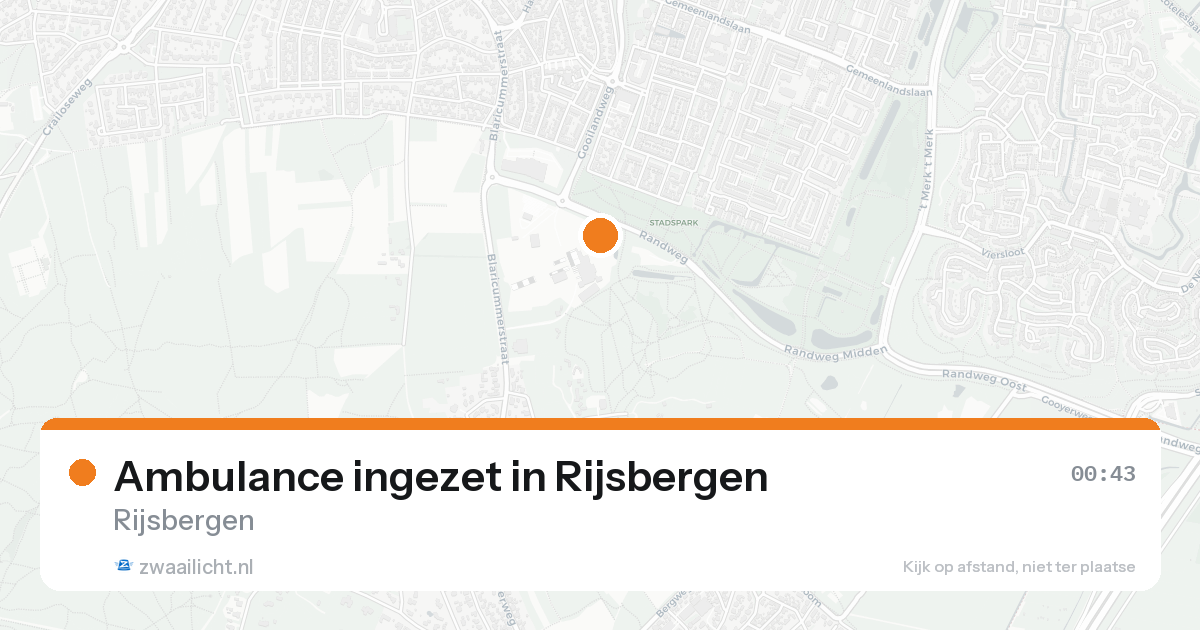 Ambulance ingezet in Rijsbergen — 30 jan 2026