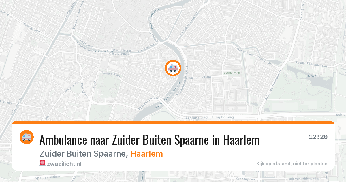 Ambulance naar Zuider Buiten Spaarne in Haarlem — 8 jul 2026