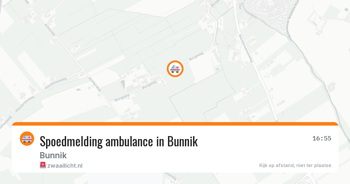 Spoedmelding ambulance in Bunnik — 15 jul 2026