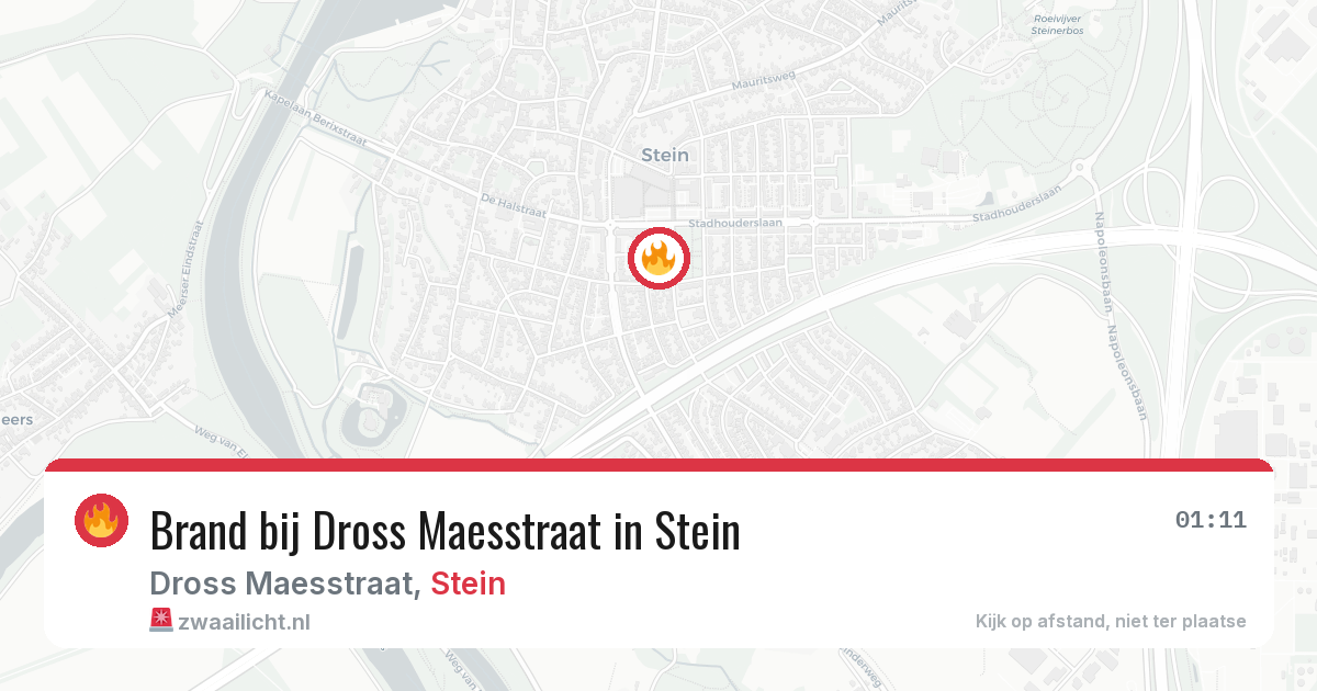 Brand bij Dross Maesstraat in Stein — 2 apr 2026