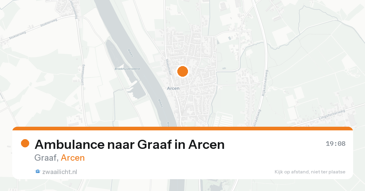 Ambulance naar Graaf in Arcen — 21 aug 2026